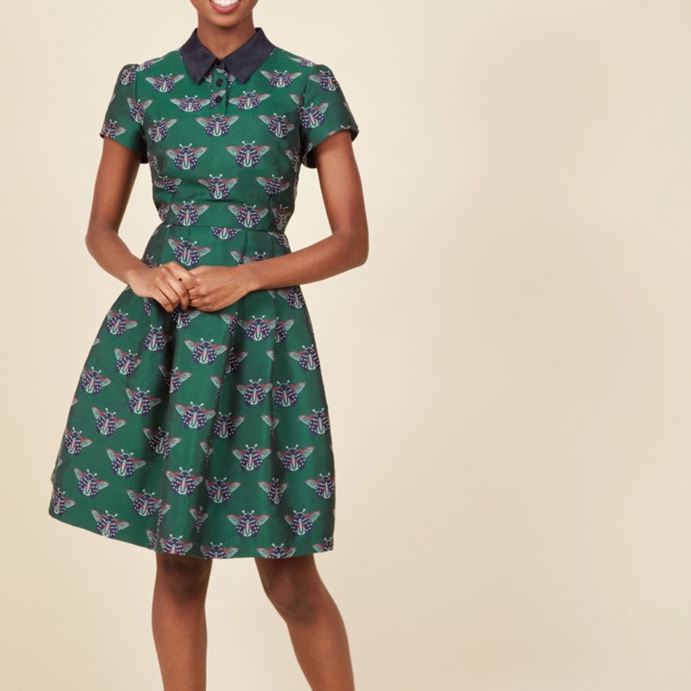 ModCloth Jeweled Lady Bug Spring Dress size 1X 🐞🐞🐞